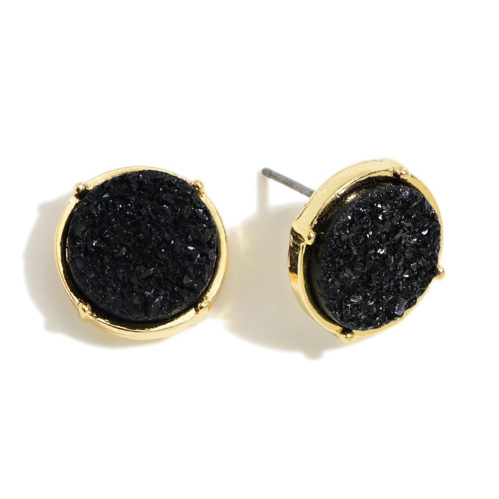 Sparkling Glitter Druzy Earrings