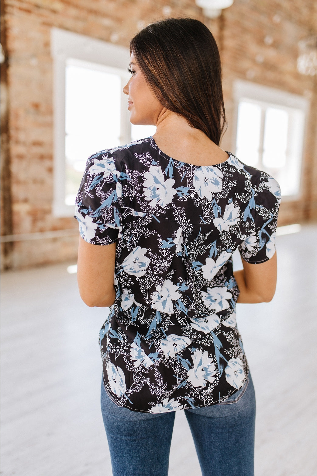 Fall Floral Blouse