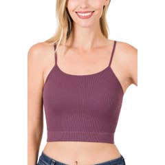 Ribbed Seamless Cropped Cami
