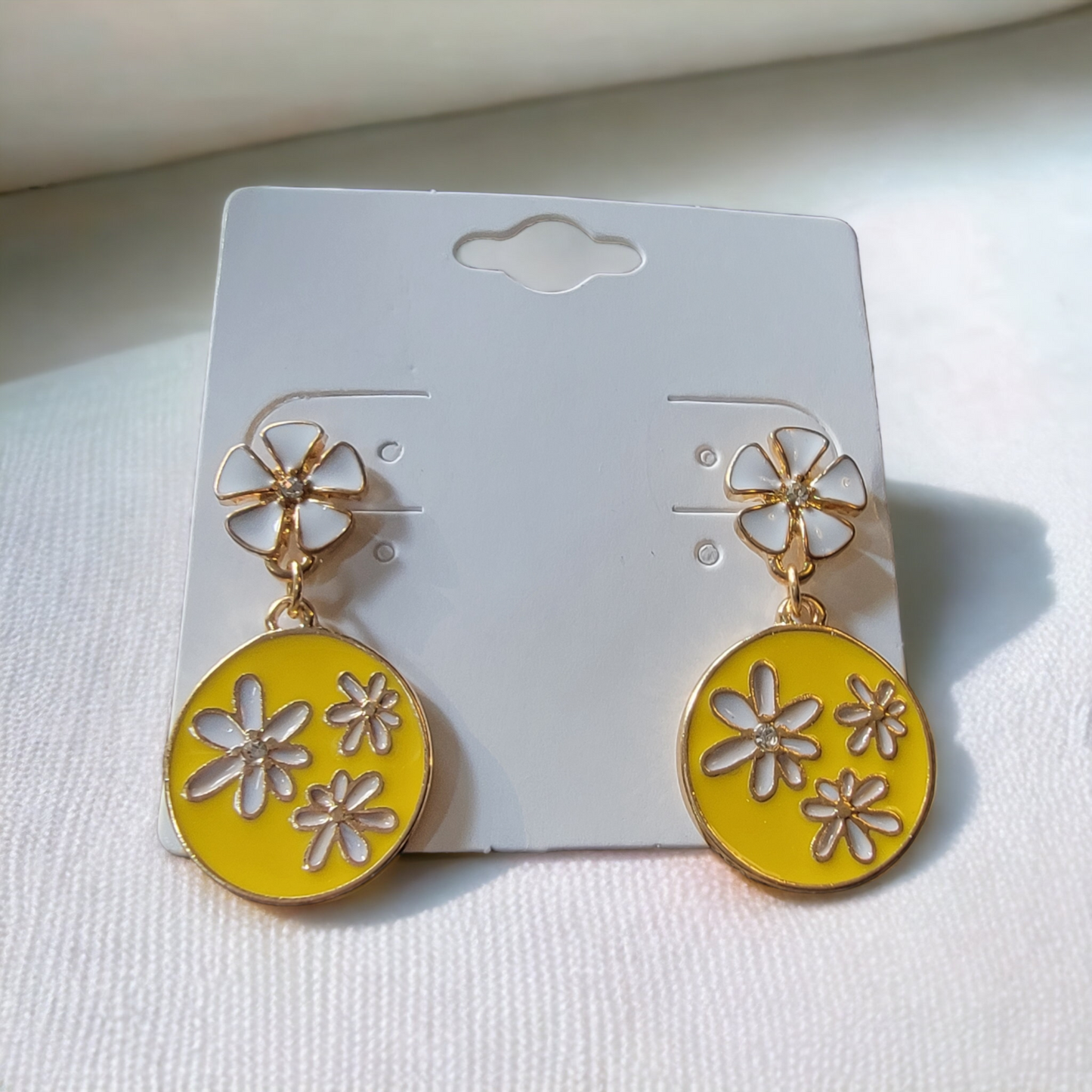 "Delicate Hues" Floral Dangle Earrings