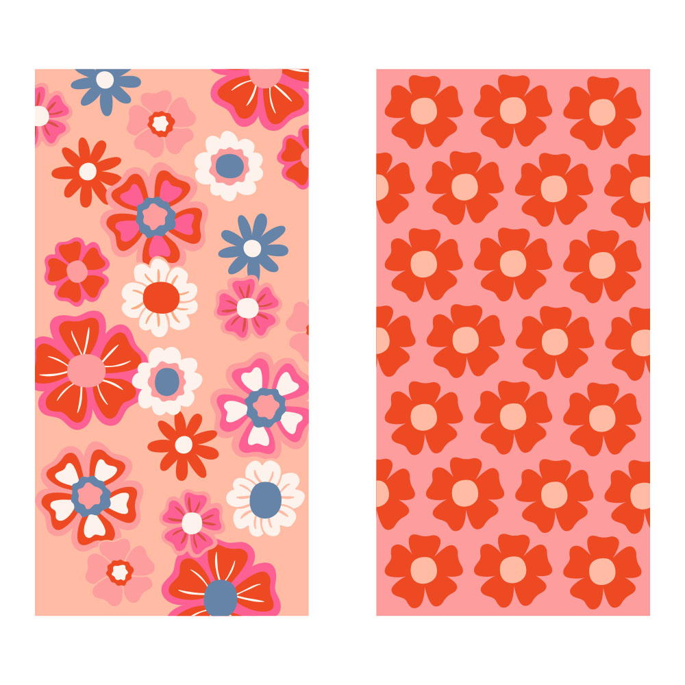 Flower Power Beach Towel Quick Dry with Bag