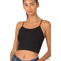 Ribbed Seamless Cropped Cami