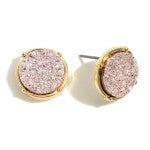 Sparkling Glitter Druzy Earrings