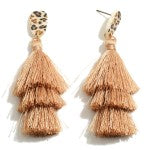 Fun Times Three Layer Tassel Earrings