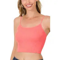Ribbed Seamless Cropped Cami