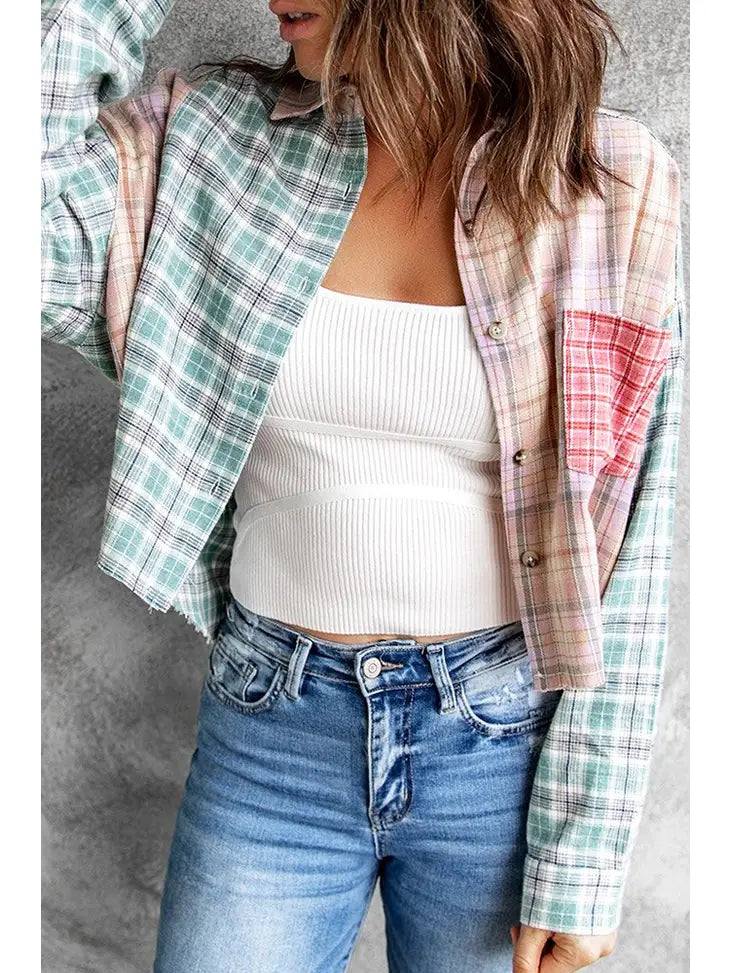Livin' In The Country Cropped Button up