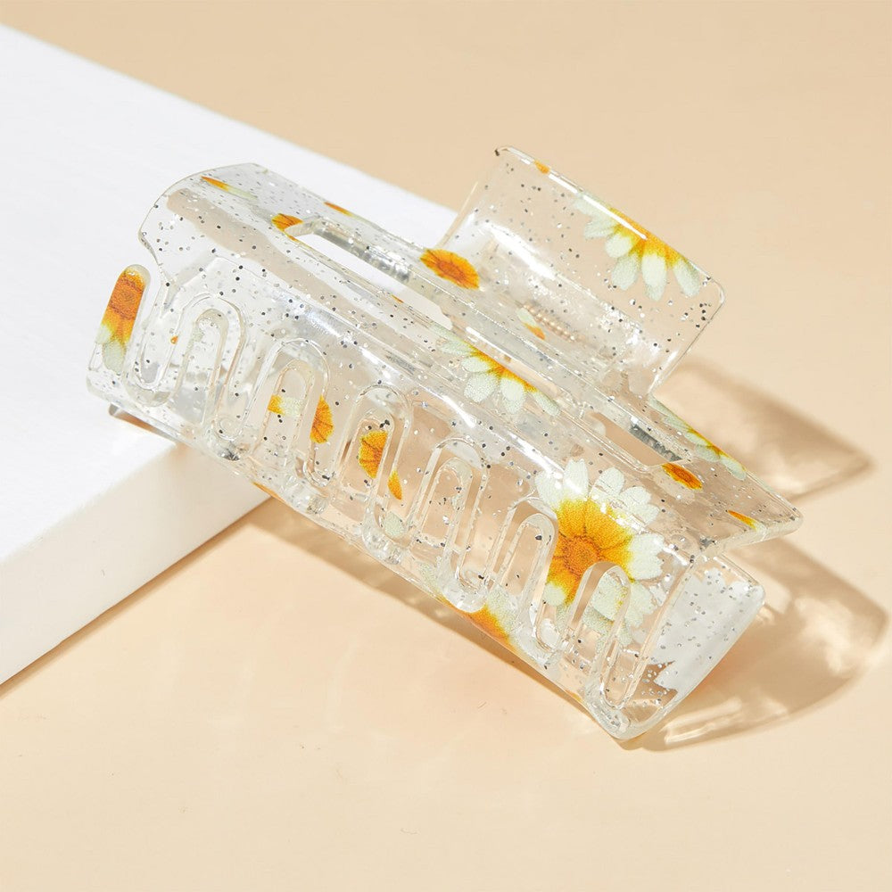 "Have A Nice Daisy" Acrylic Hair Clip