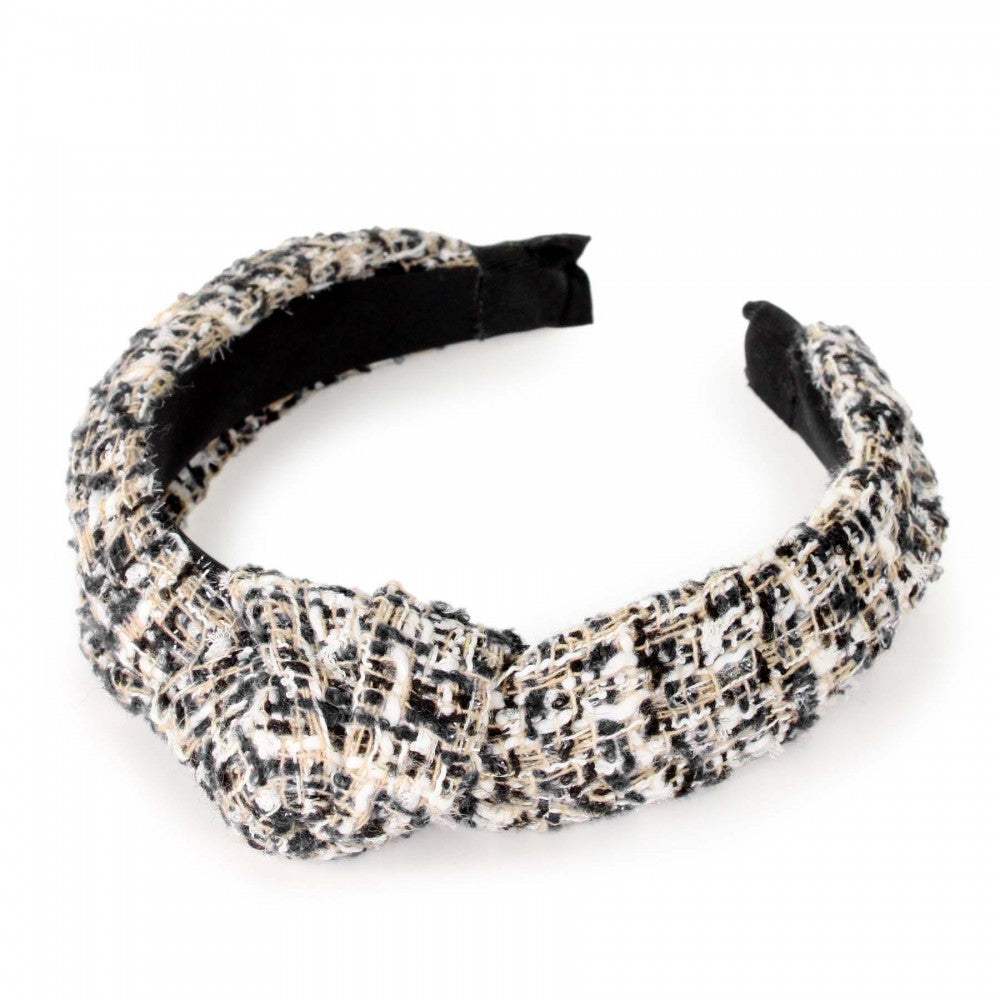"You Are Powerful" Tweed Knotted Headband