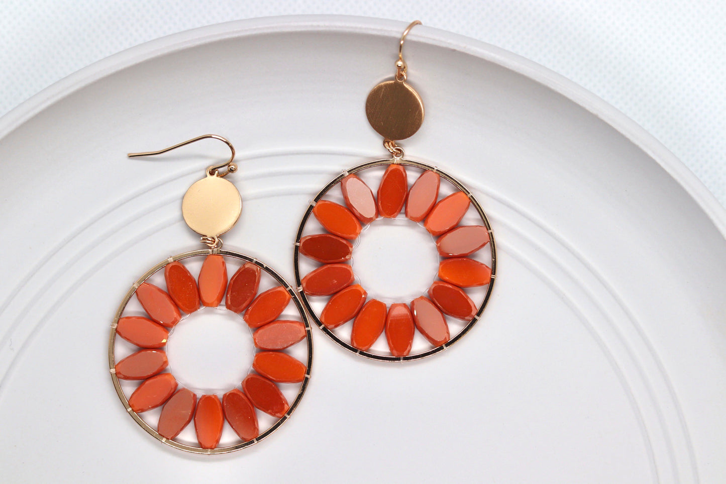 Playful Pink drop earrings