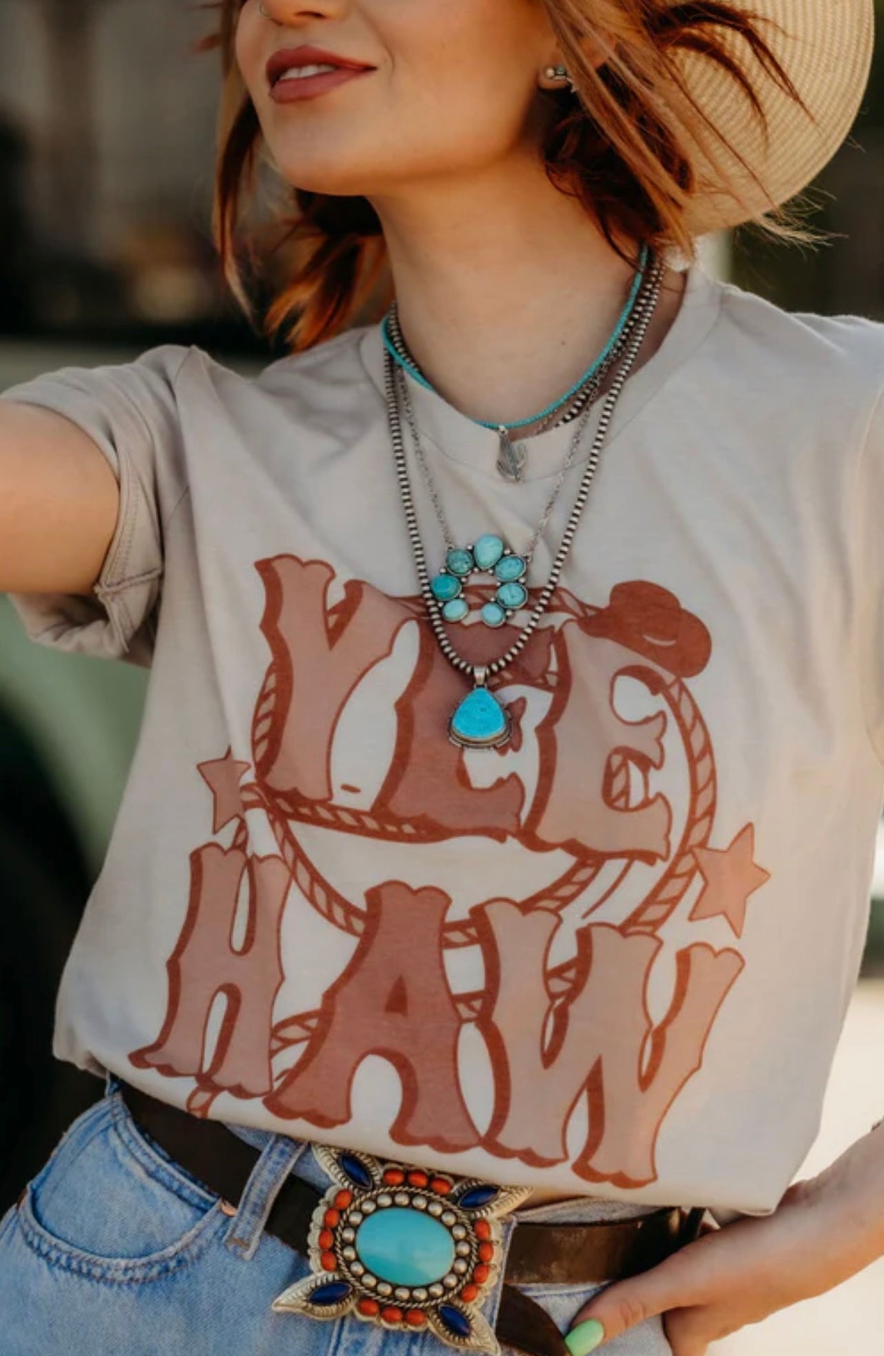 "Perfectly Western" Yee Haw Graphic Tee