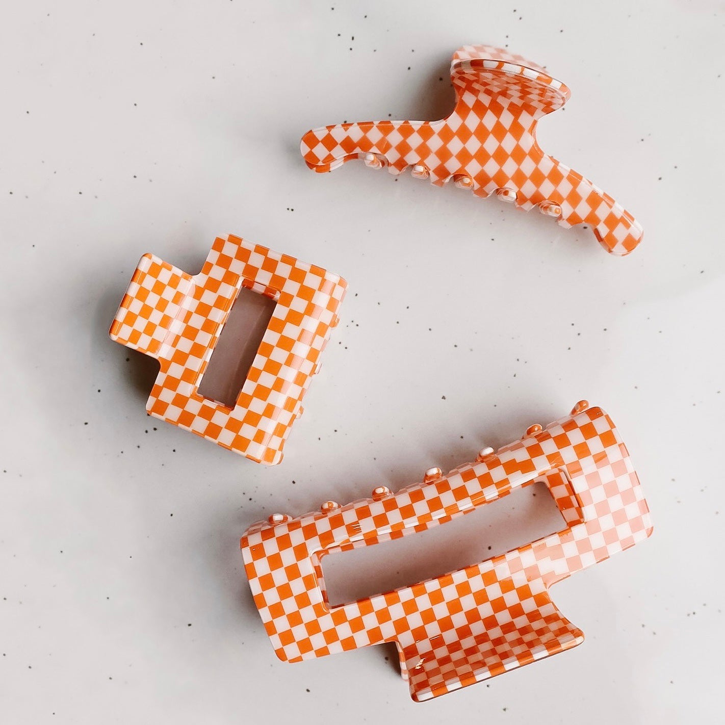 Big Orange Claw Clip