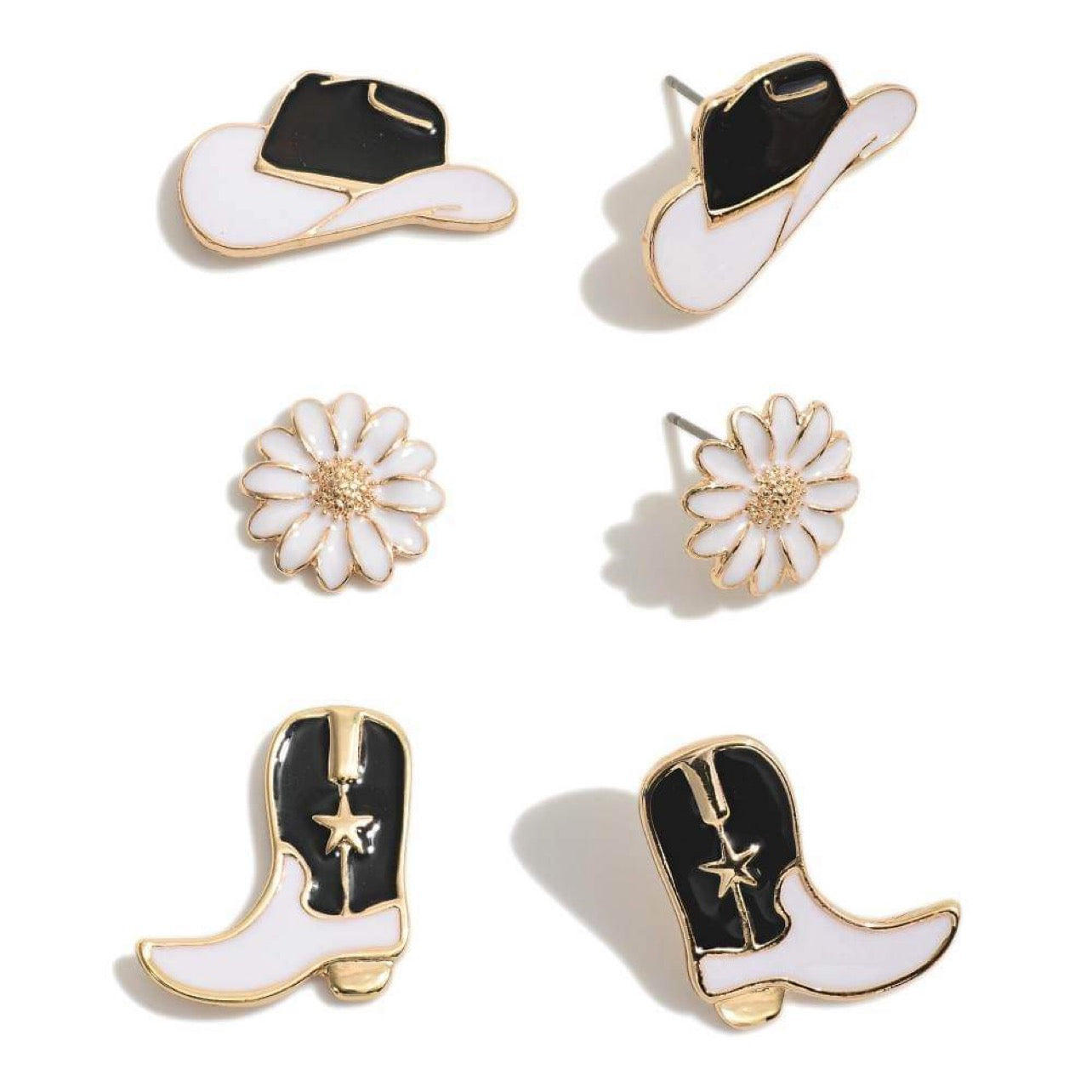 Cowgirl Earrings Set