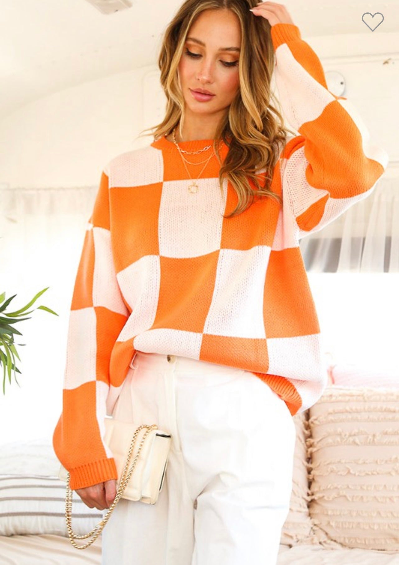 Fall Into Orange Sweater