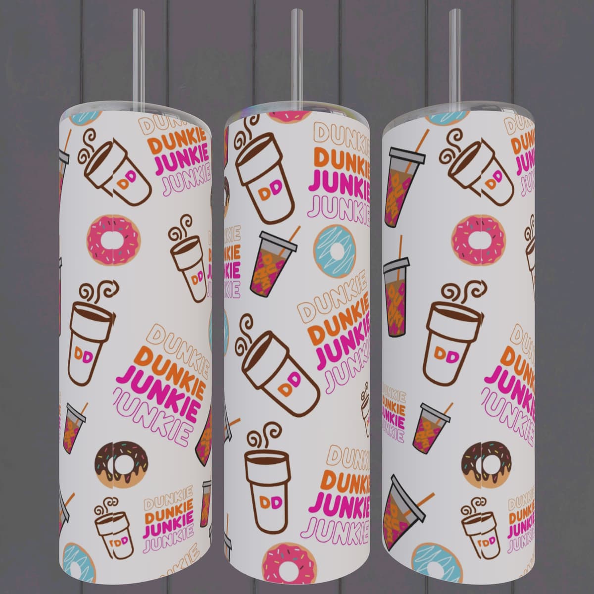 Sublimated Dunkie Junkie Tumbler