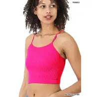 Ribbed Seamless Cropped Cami