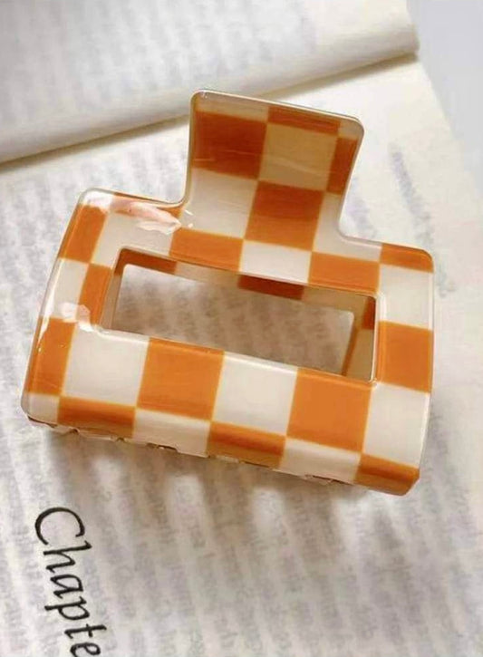 Big Orange Checkered Clip