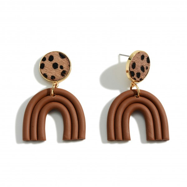 Arch Polymer Clay Drop Earrings