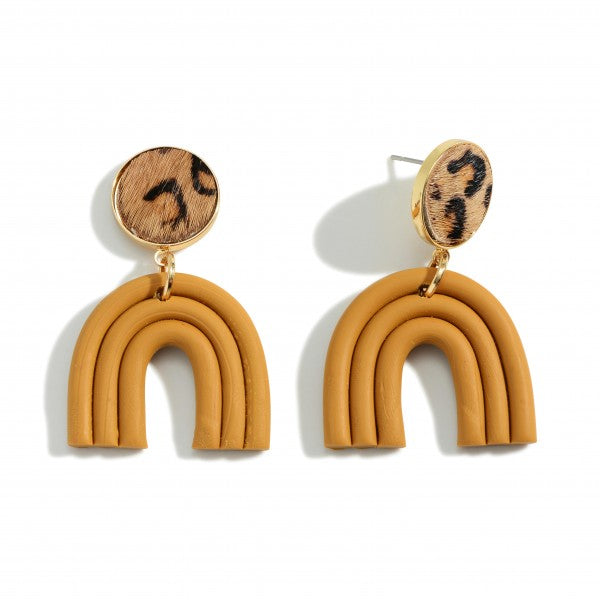 Arch Polymer Clay Drop Earrings