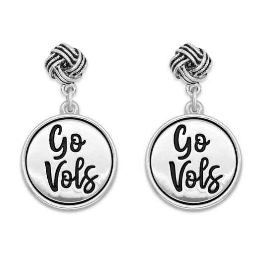 Go Vols Celtic Knot Earrings