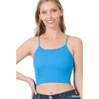 Ribbed Seamless Cropped Cami